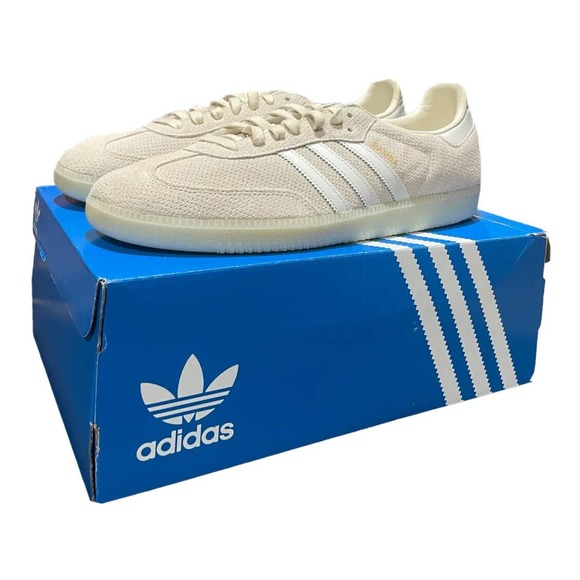 Adidas Samba OG Men Casual Retro Shoe Wonder White Athletic Sneaker - Picture 6 of 11